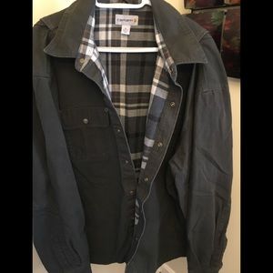 Men’s Carhartt flannel lined shirt jacket